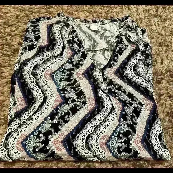 Pink & Black Cato‎ Blouse - Picture 3 of 5